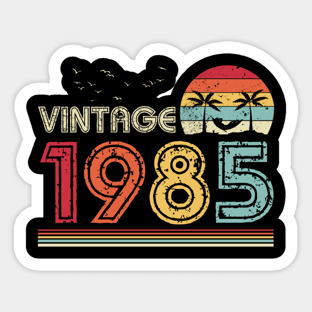 Vintage 1985 Limited Edition 36th Birthday Gift 36 Years Old Sticker by Penda